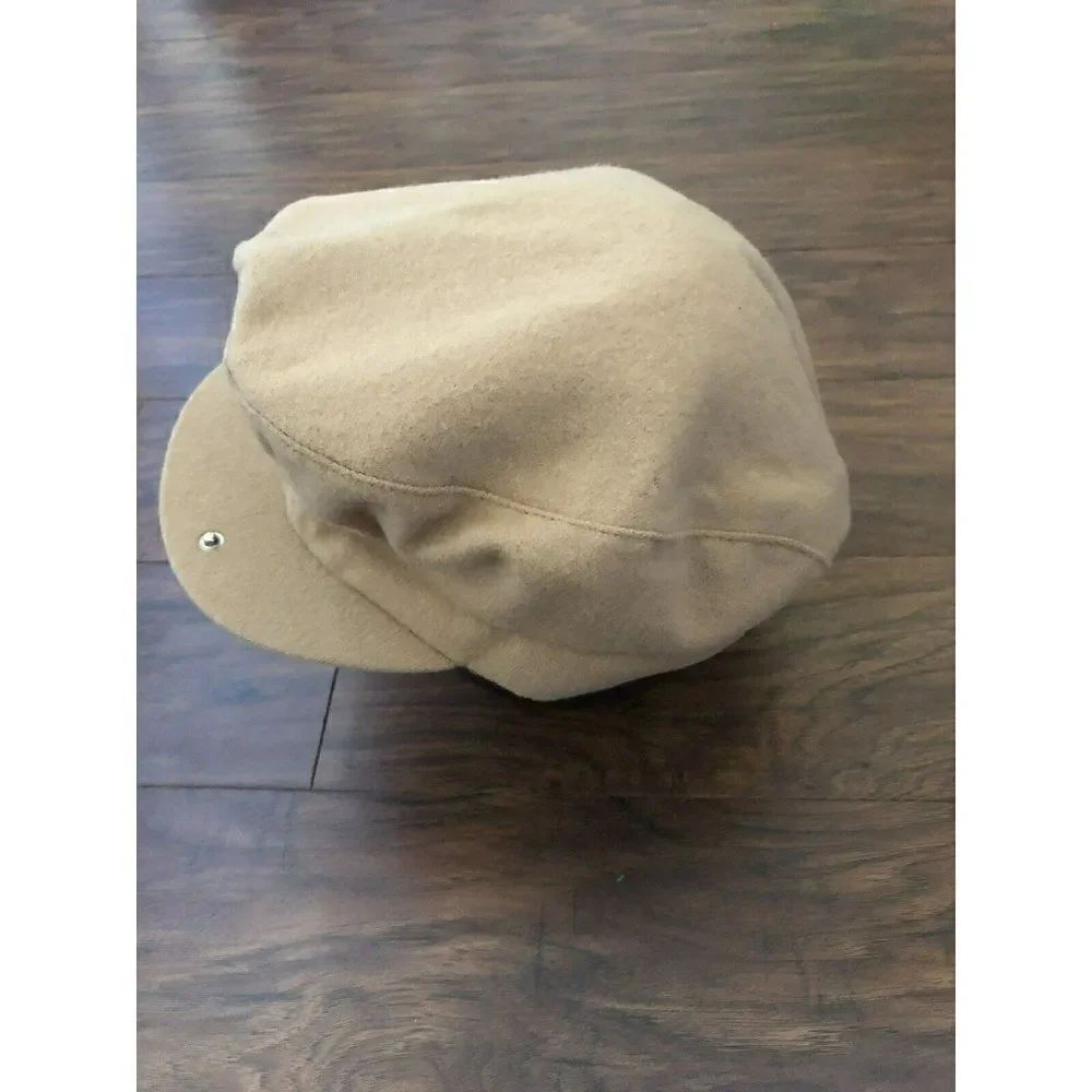 Classic Dress/Casual Country Gentleman Travler Mens Camel Hair Flat Cap Sz 7 3/8